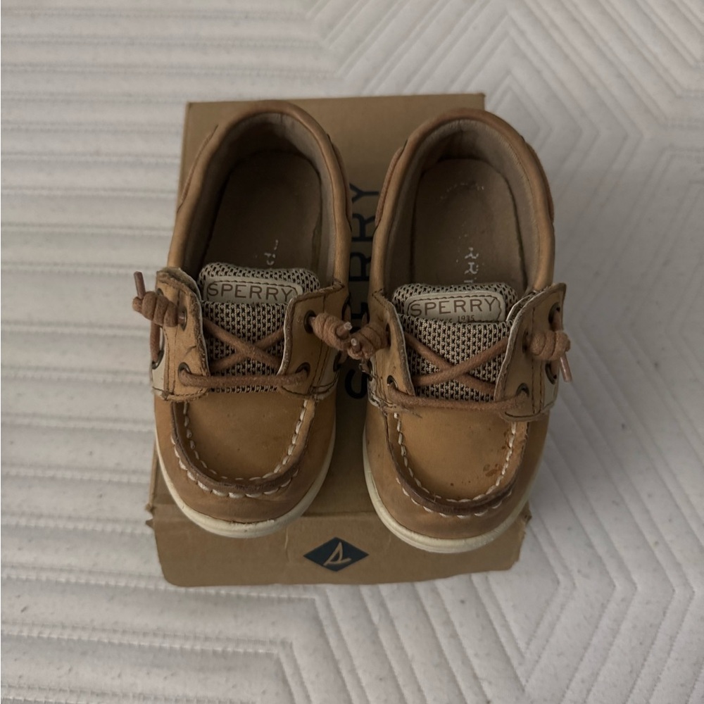 Sperry Kids Brown Moccasins